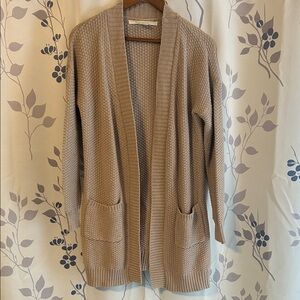 Max Studio Beige Knit Cardigan